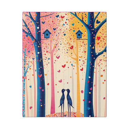 Little Love Birds - Delight in Nature Series - Fine Art Print on Canvas