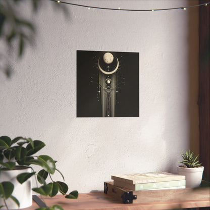 Guided by the Moon - Fine Art Print - Cosmic Poster - Celestial Wall Art - Astronomy Lovers - Space - Ethereal