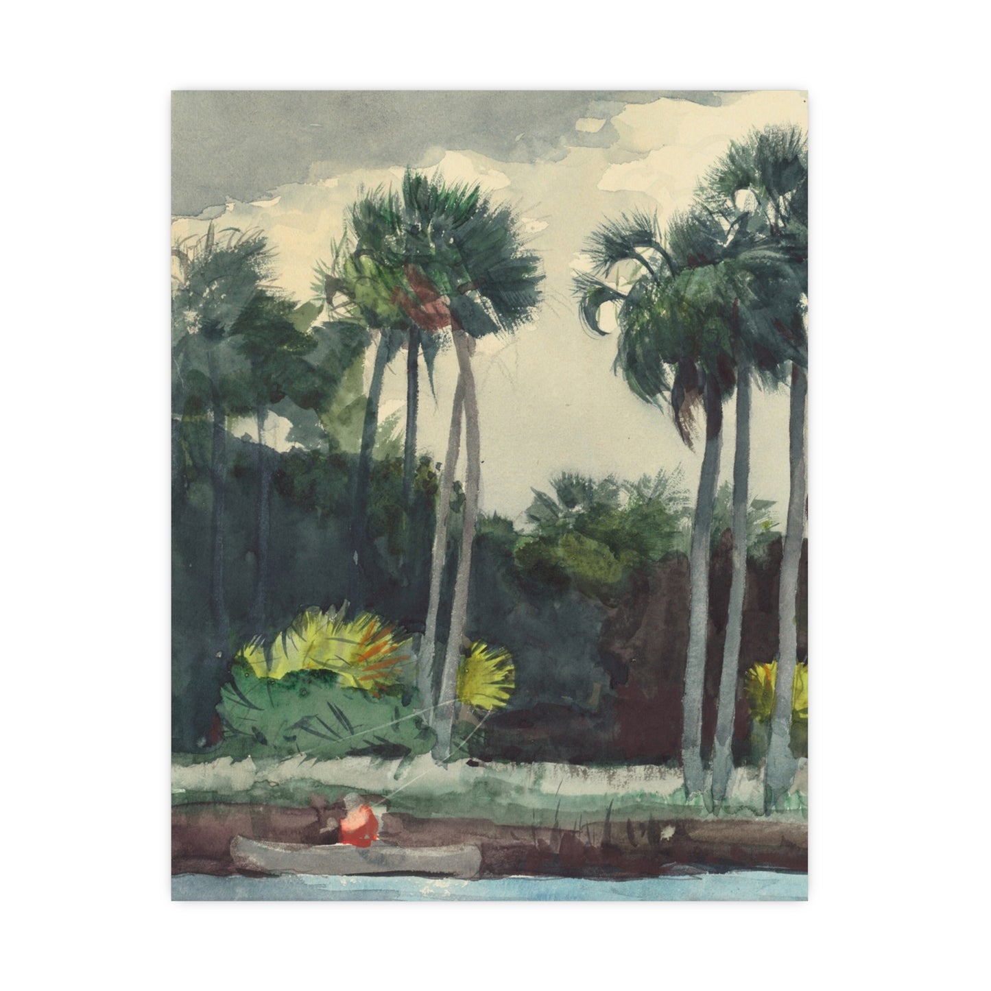 Red Shirt Homosassa Florida - Winslow Homer Fine Art Poster