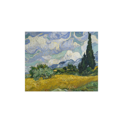 Van Gogh - Wheat Field with Cypresses - Museum Collection - Fine Art Poster