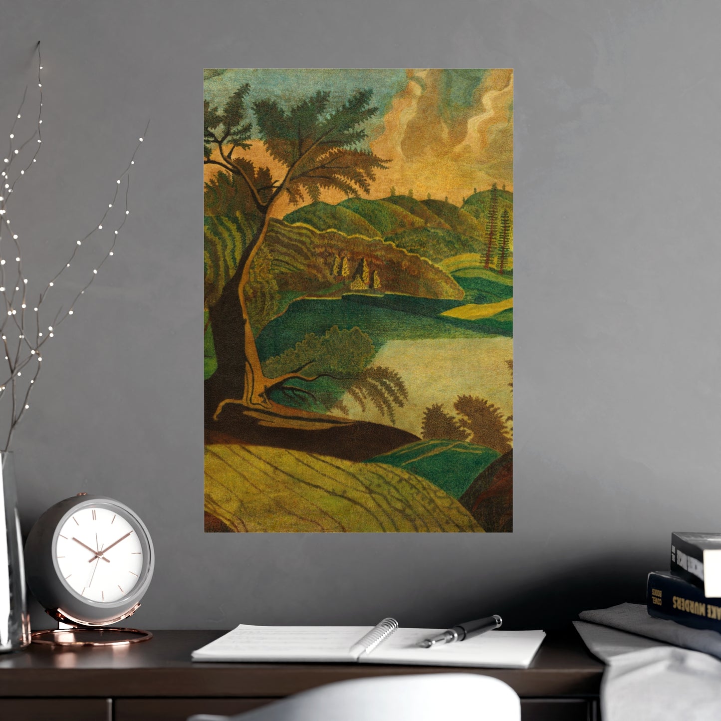 Stylized Landscape - Modern Abstract Fine Art Poster
