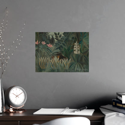 The Equatorial Jungle - Rousseau Tropical Fine Art Poster