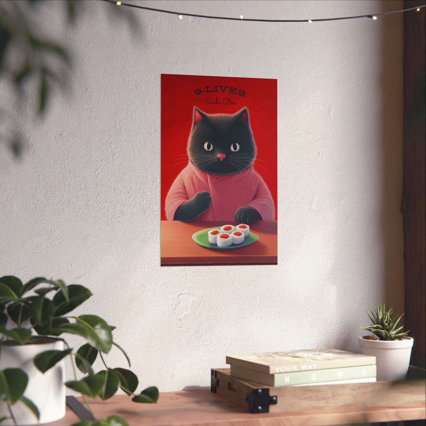 9 Lives Sushi Bar Art Print - Matte Vertical Posters