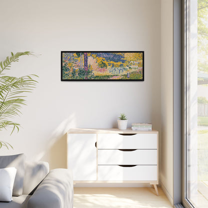 Valley with Fir Shade on the Mountain - Museum Collection - Framed Canvas Print