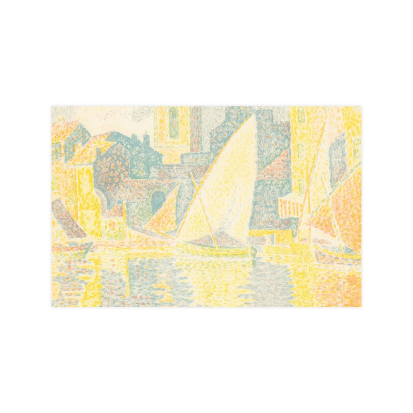 Port of Saint-Tropez - Signac Pointillist Fine Art Poster