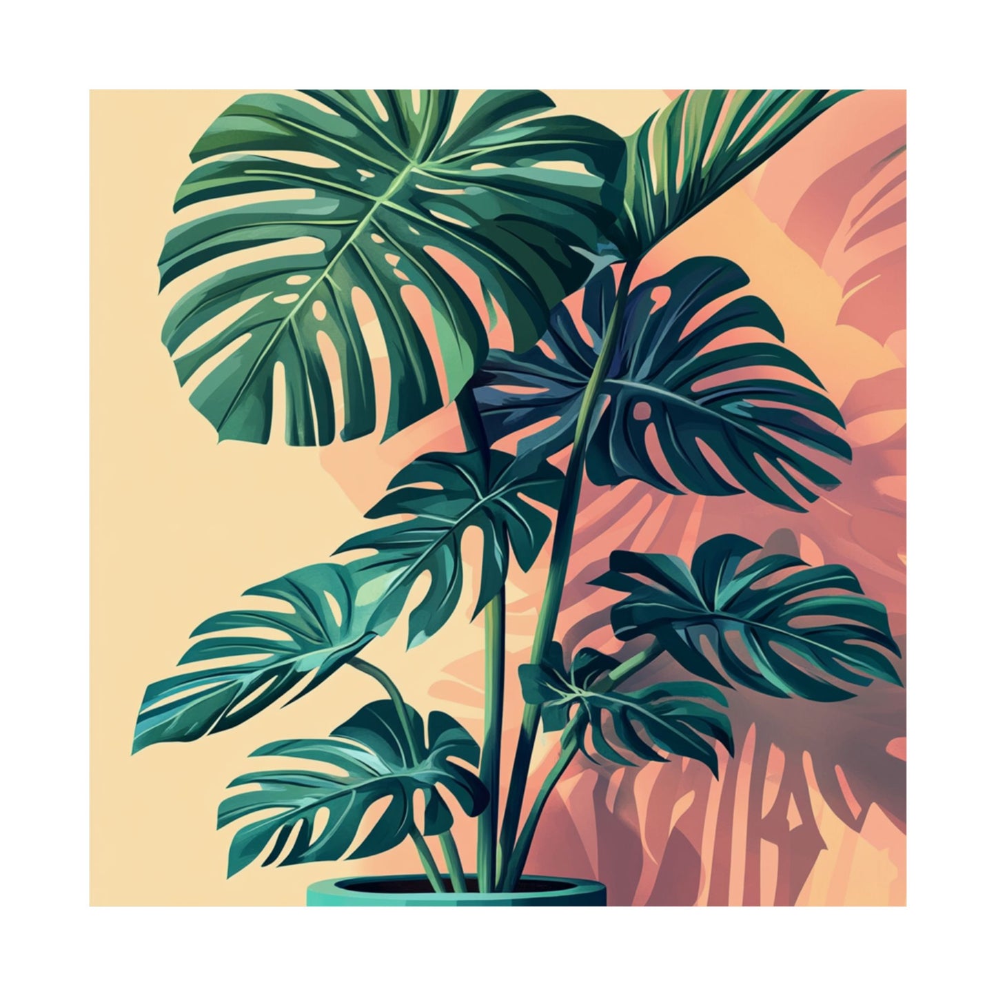 Tropical Monstera Botanical Fine Art Print