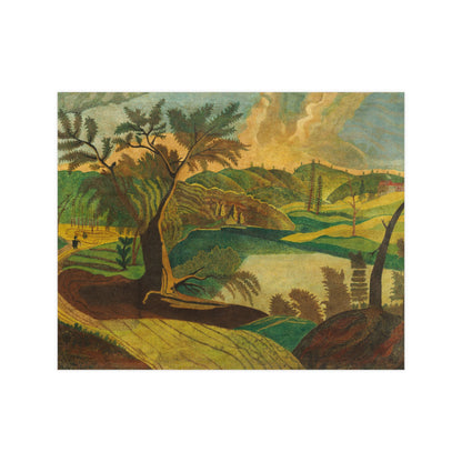 Stylized Landscape - Modern Abstract Fine Art Poster
