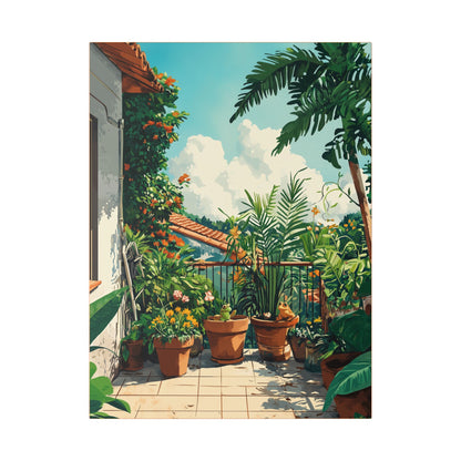 Room with a View - Let's Stay on Vacay Series- Fine Art Print on Canvas