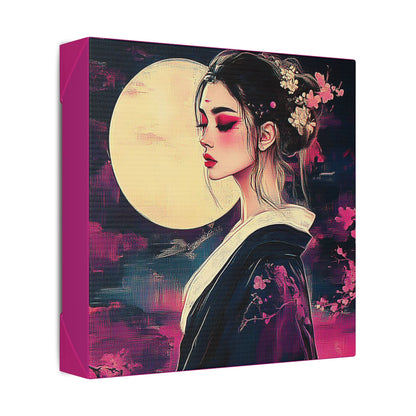 Magenta Moon - Fine Art Print on Canvas