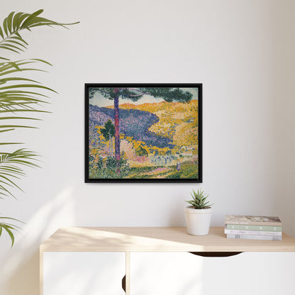Valley with Fir Shade on the Mountain - Museum Collection - Framed Canvas Print
