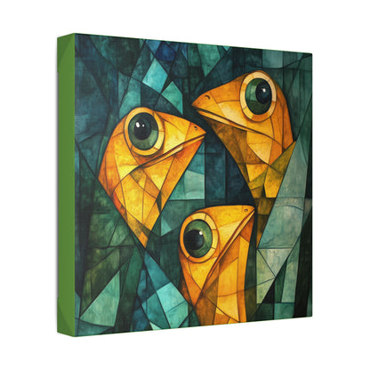 If We Don't Move Maybe They Won't See Us - Garden Friends - Fine Art Print on Canvas