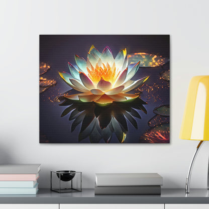 Mystic Lotus with Lily Pads - Fine Art Print - Canvas Gallery Wraps