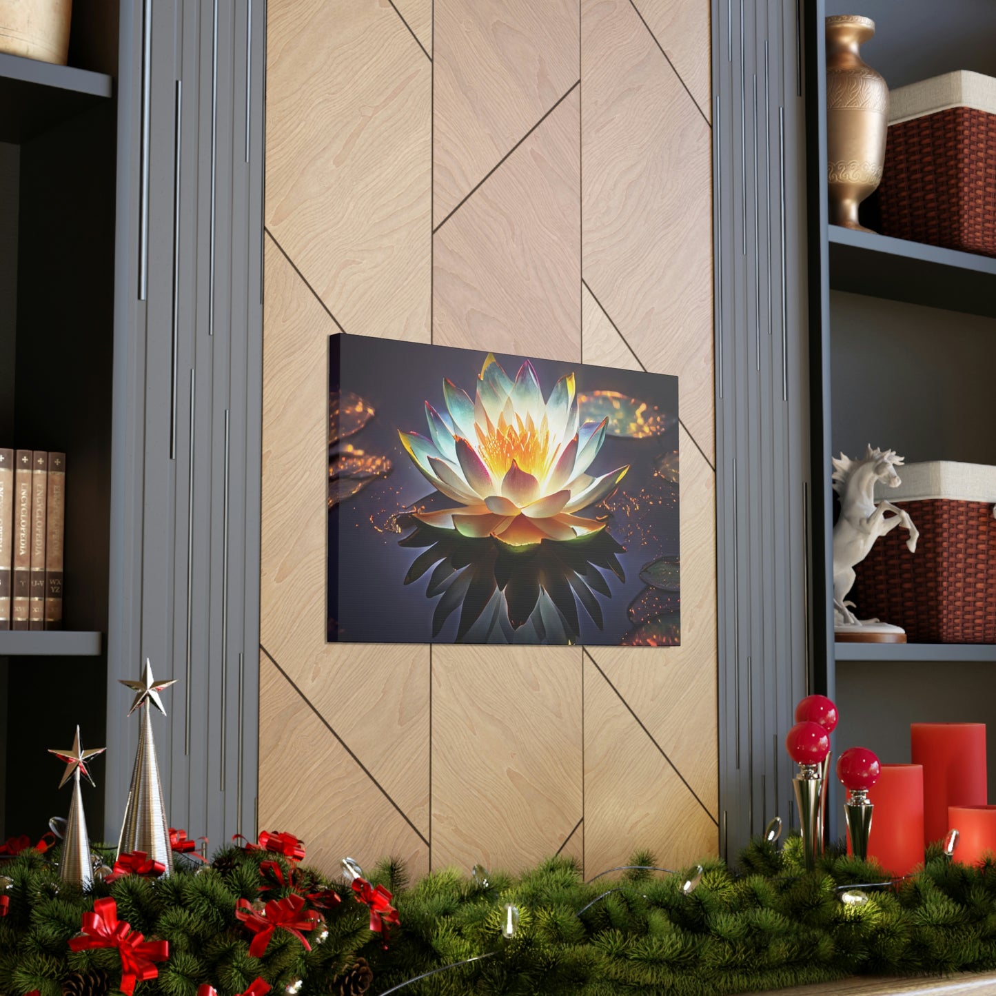 Mystic Lotus with Lily Pads - Fine Art Print - Canvas Gallery Wraps