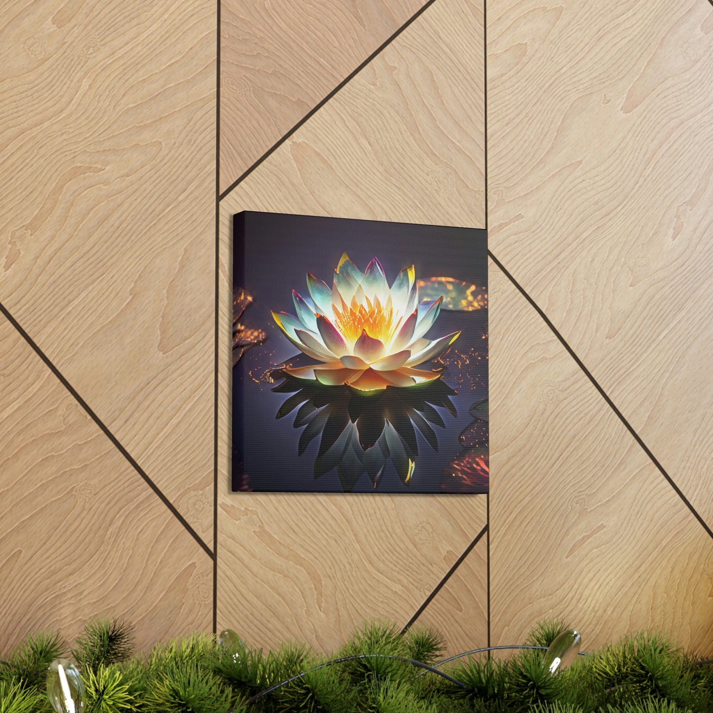 Mystic Lotus with Lily Pads - Fine Art Print - Canvas Gallery Wraps