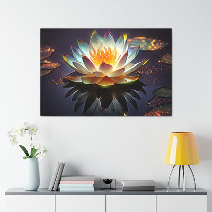 Mystic Lotus with Lily Pads - Fine Art Print - Canvas Gallery Wraps