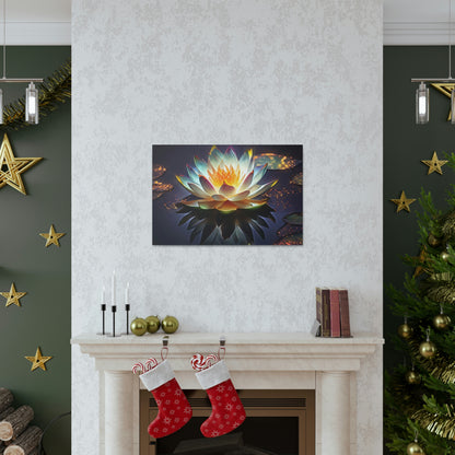 Mystic Lotus with Lily Pads - Fine Art Print - Canvas Gallery Wraps