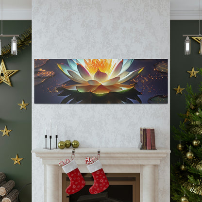 Mystic Lotus with Lily Pads - Fine Art Print - Canvas Gallery Wraps