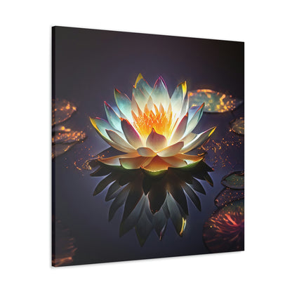 Mystic Lotus with Lily Pads - Fine Art Print - Canvas Gallery Wraps