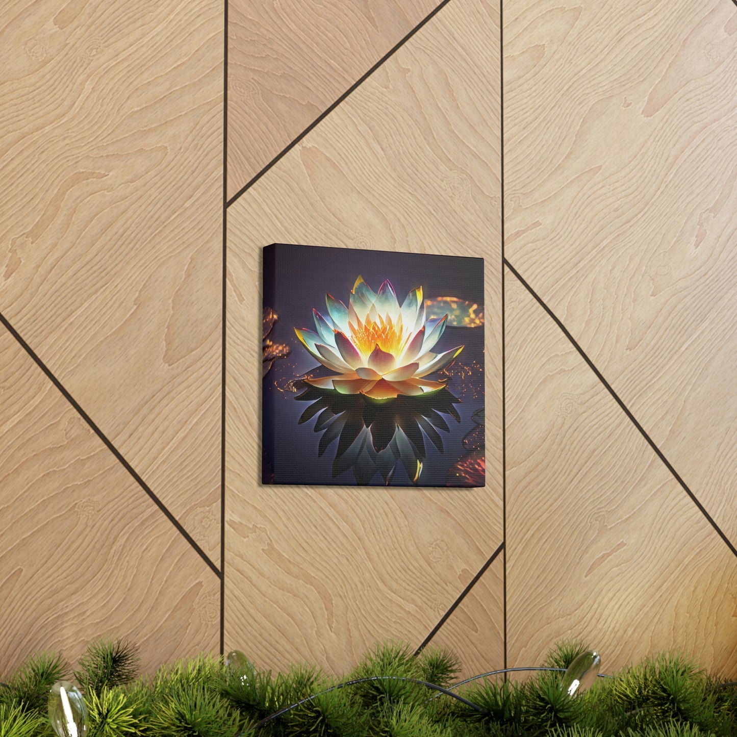 Mystic Lotus with Lily Pads - Fine Art Print - Canvas Gallery Wraps