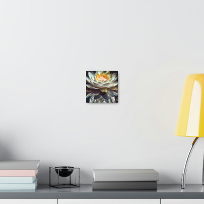 Iridescent White Lotus Floating on Water - Fine Art Print - Canvas Gallery Wraps