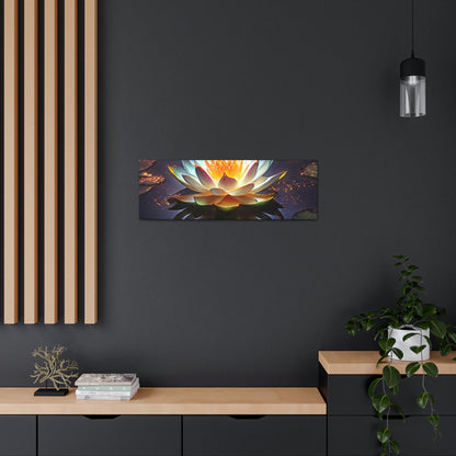 Mystic Lotus with Lily Pads - Fine Art Print - Canvas Gallery Wraps