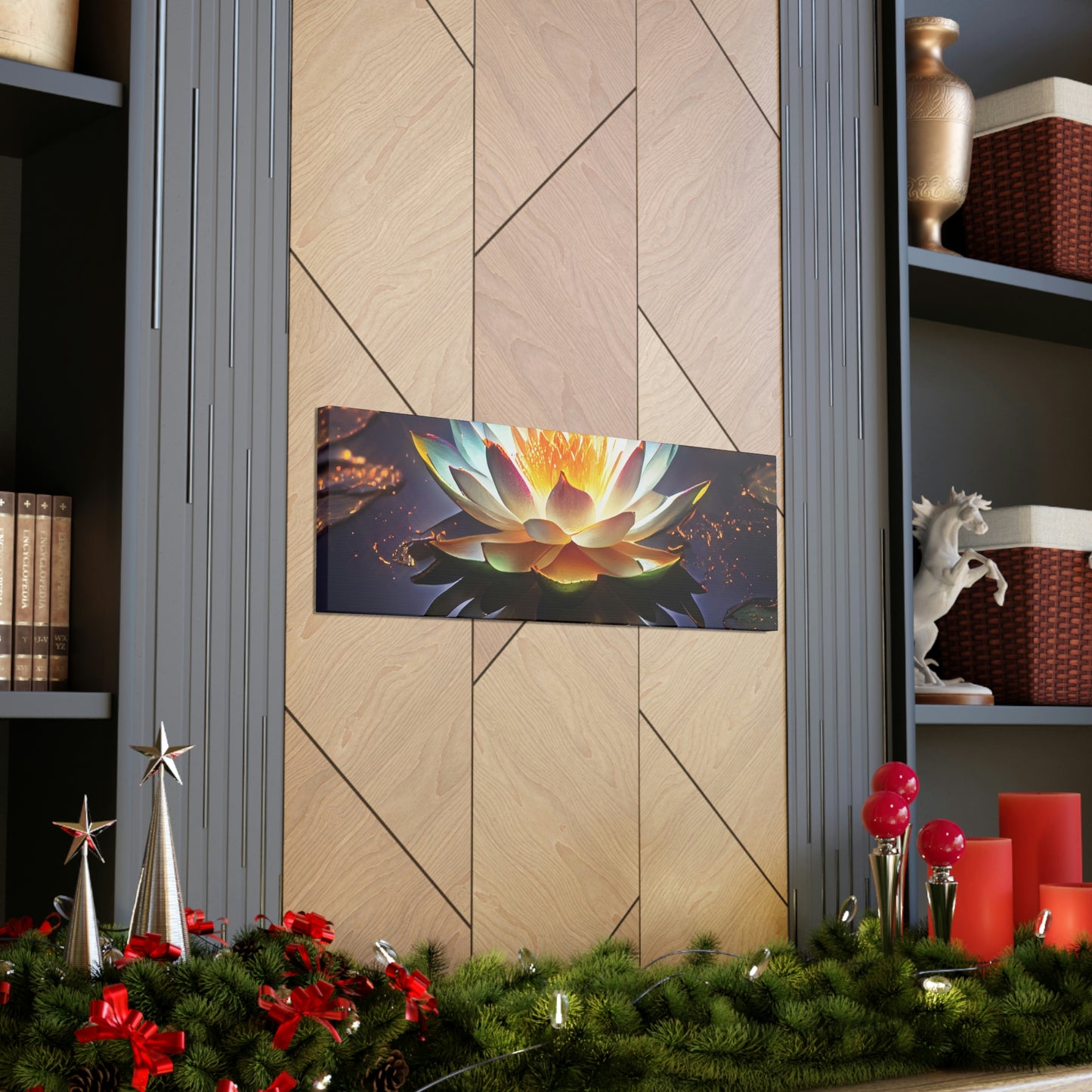Mystic Lotus with Lily Pads - Fine Art Print - Canvas Gallery Wraps