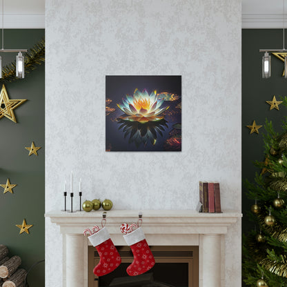 Mystic Lotus with Lily Pads - Fine Art Print - Canvas Gallery Wraps