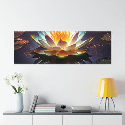 Mystic Lotus with Lily Pads - Fine Art Print - Canvas Gallery Wraps