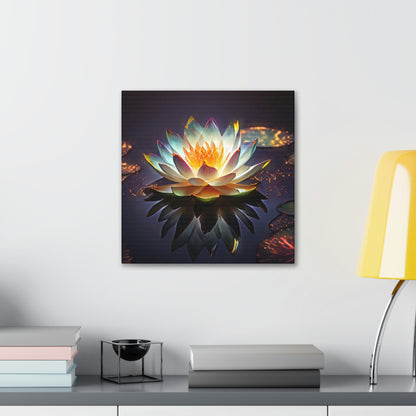 Mystic Lotus with Lily Pads - Fine Art Print - Canvas Gallery Wraps
