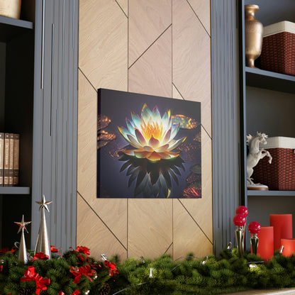 Mystic Lotus with Lily Pads - Fine Art Print - Canvas Gallery Wraps