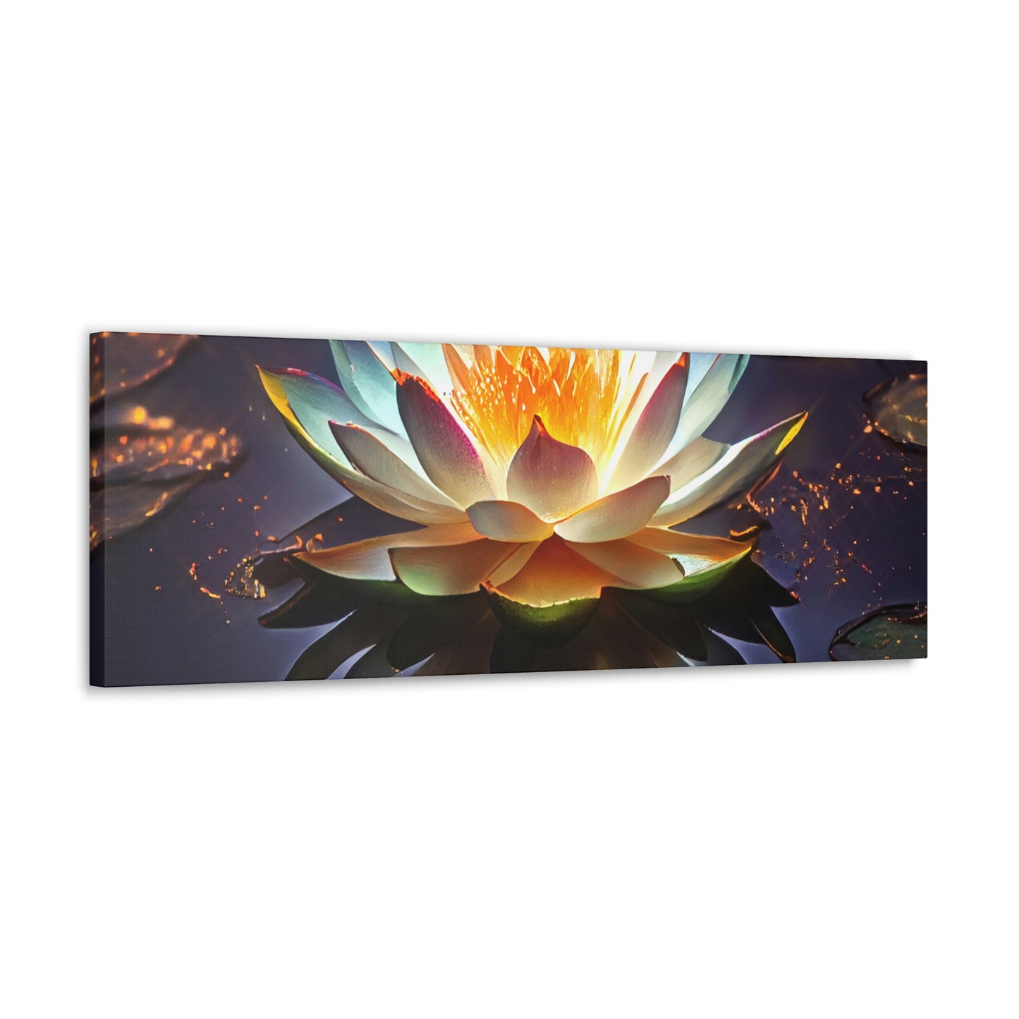 Mystic Lotus with Lily Pads - Fine Art Print - Canvas Gallery Wraps