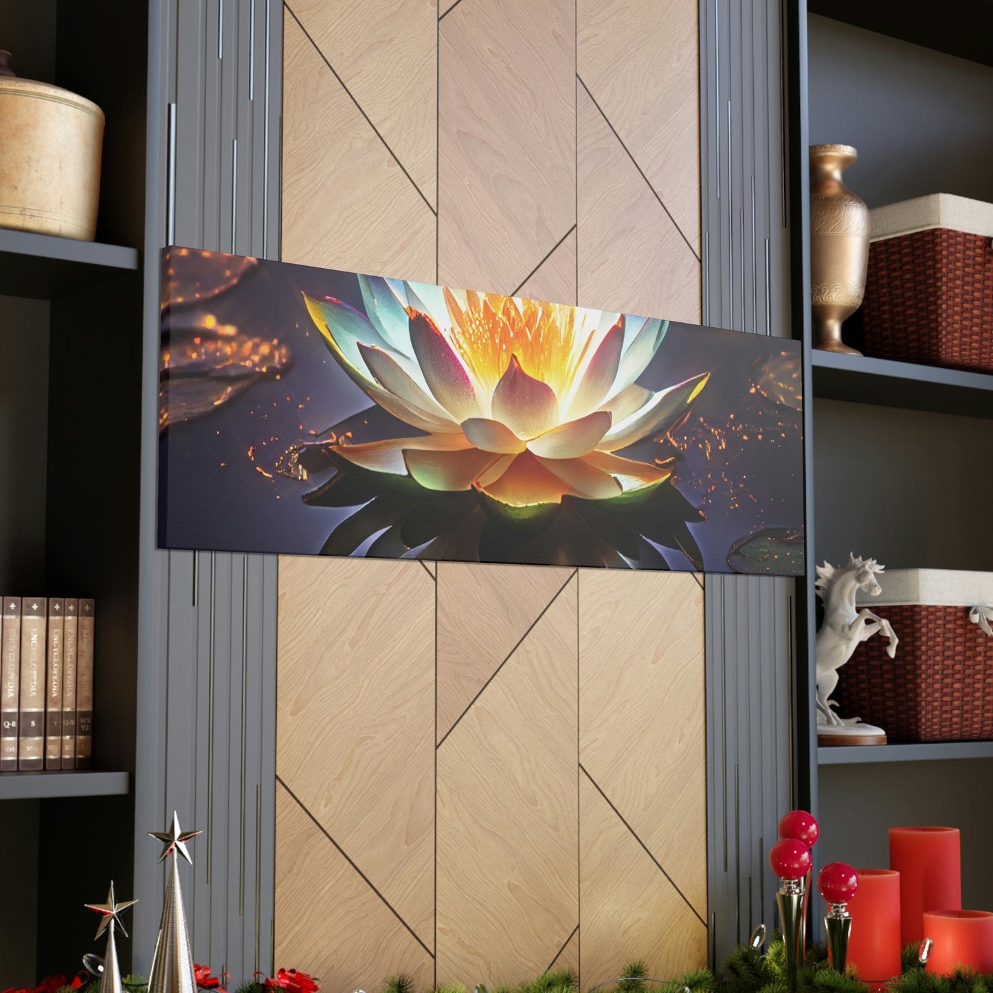 Mystic Lotus with Lily Pads - Fine Art Print - Canvas Gallery Wraps