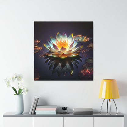 Mystic Lotus with Lily Pads - Fine Art Print - Canvas Gallery Wraps
