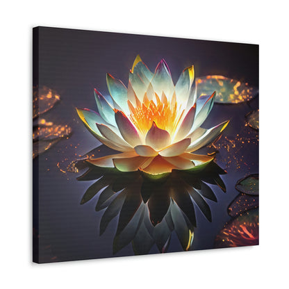 Mystic Lotus with Lily Pads - Fine Art Print - Canvas Gallery Wraps