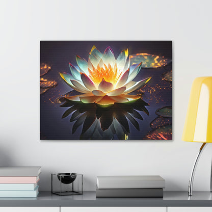 Mystic Lotus with Lily Pads - Fine Art Print - Canvas Gallery Wraps