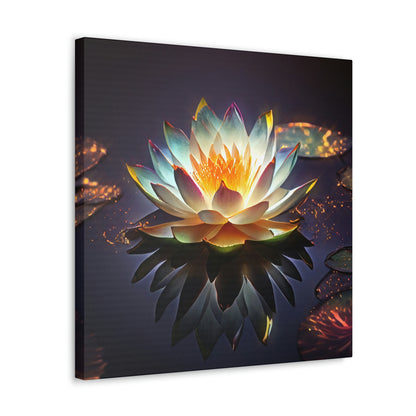 Mystic Lotus with Lily Pads - Fine Art Print - Canvas Gallery Wraps