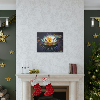 Mystic Lotus with Lily Pads - Fine Art Print - Canvas Gallery Wraps