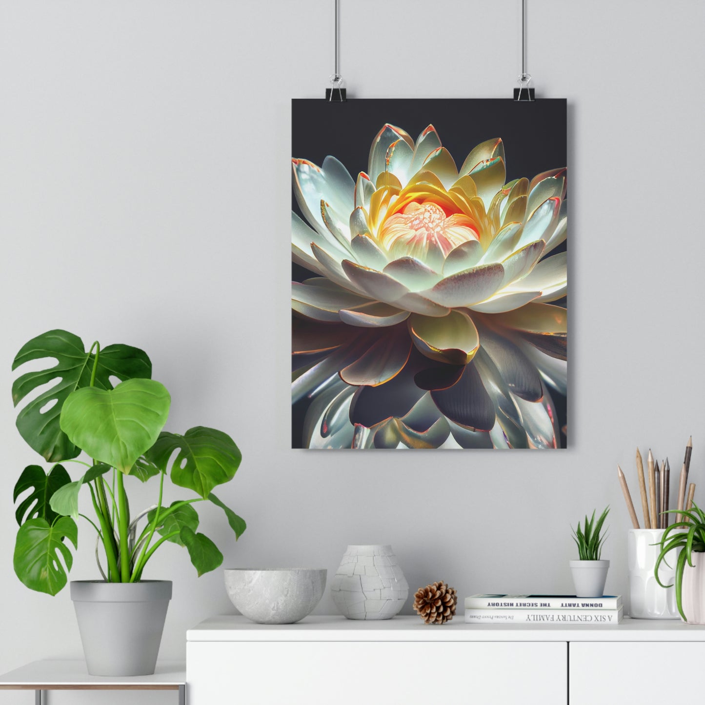 Iridescent Lotus - Giclée Art Print - Zen Home & Office Collection