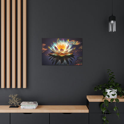 Mystic Lotus with Lily Pads - Fine Art Print - Canvas Gallery Wraps