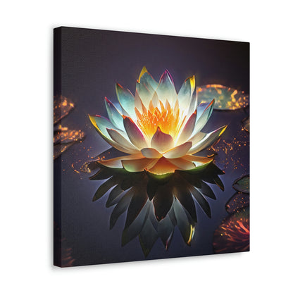 Mystic Lotus with Lily Pads - Fine Art Print - Canvas Gallery Wraps