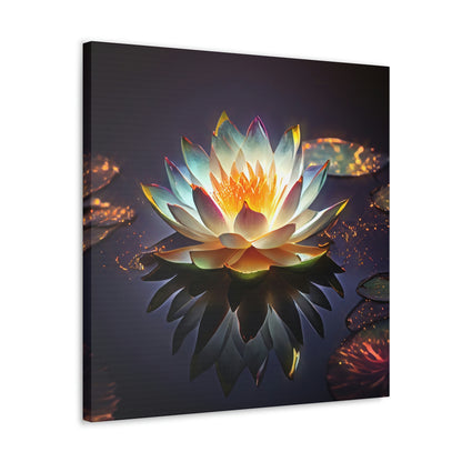 Mystic Lotus with Lily Pads - Fine Art Print - Canvas Gallery Wraps