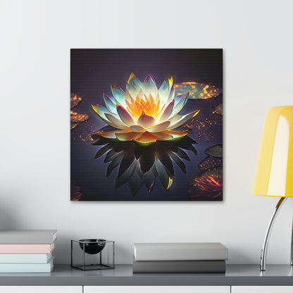 Mystic Lotus with Lily Pads - Fine Art Print - Canvas Gallery Wraps