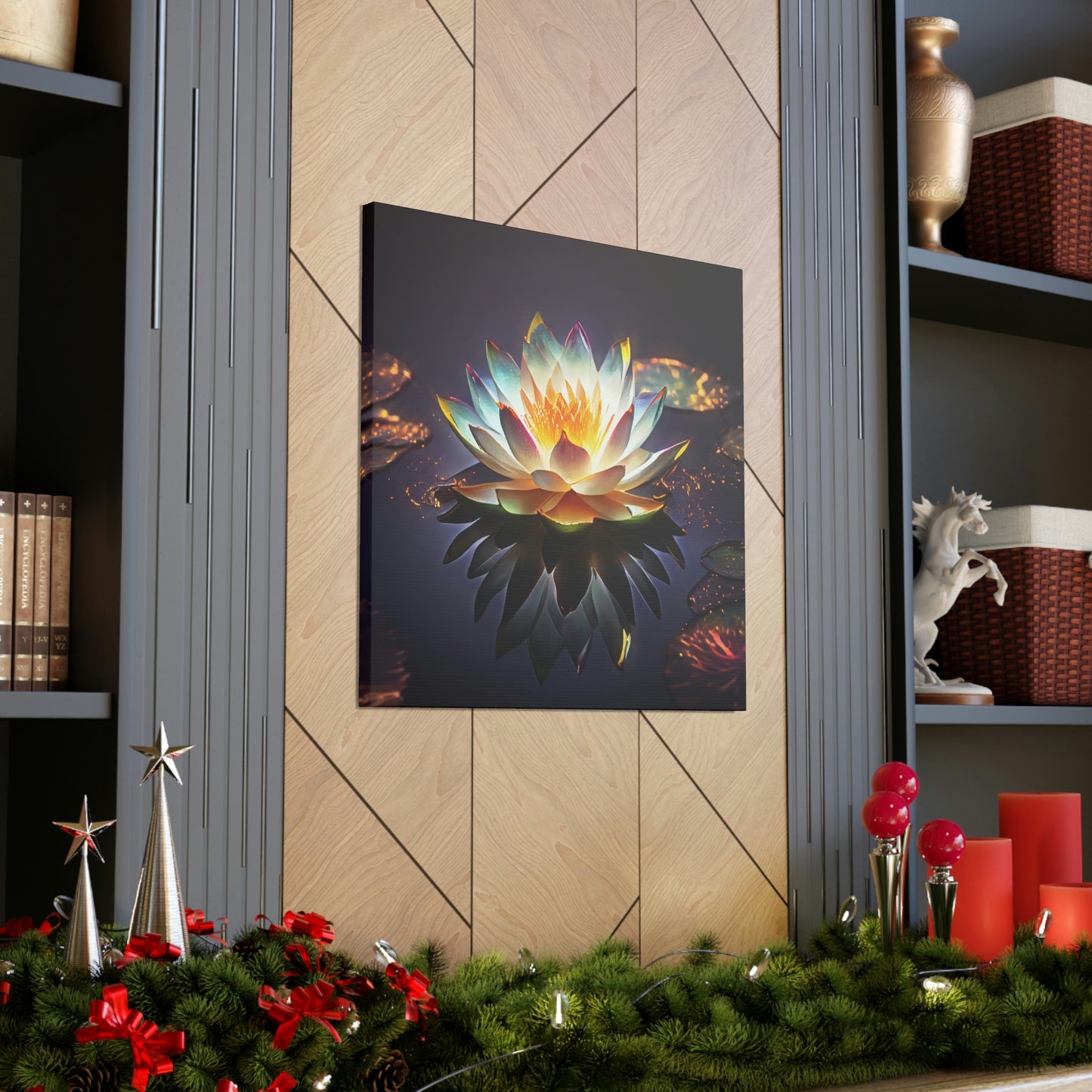 Mystic Lotus with Lily Pads - Fine Art Print - Canvas Gallery Wraps