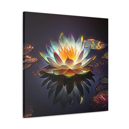 Mystic Lotus with Lily Pads - Fine Art Print - Canvas Gallery Wraps