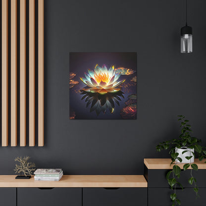 Mystic Lotus with Lily Pads - Fine Art Print - Canvas Gallery Wraps