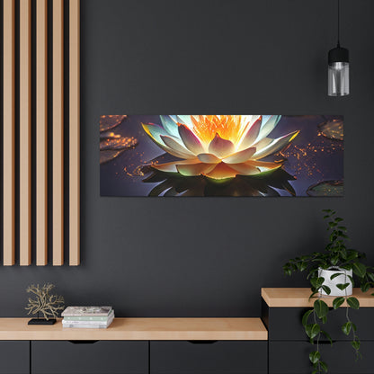Mystic Lotus with Lily Pads - Fine Art Print - Canvas Gallery Wraps