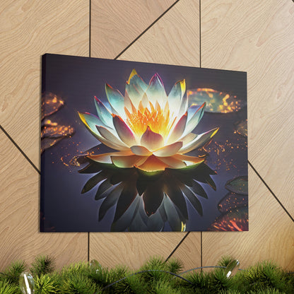 Mystic Lotus with Lily Pads - Fine Art Print - Canvas Gallery Wraps