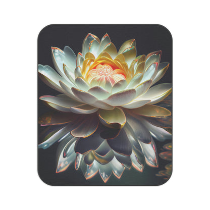 Lovely Lotus Flower Picnic Blanket - Meditation/Yoga Mat - Water-Resistant Oxford Cloth Underneath - Zen Home & Office Collection