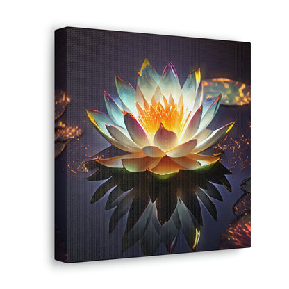 Mystic Lotus with Lily Pads - Fine Art Print - Canvas Gallery Wraps