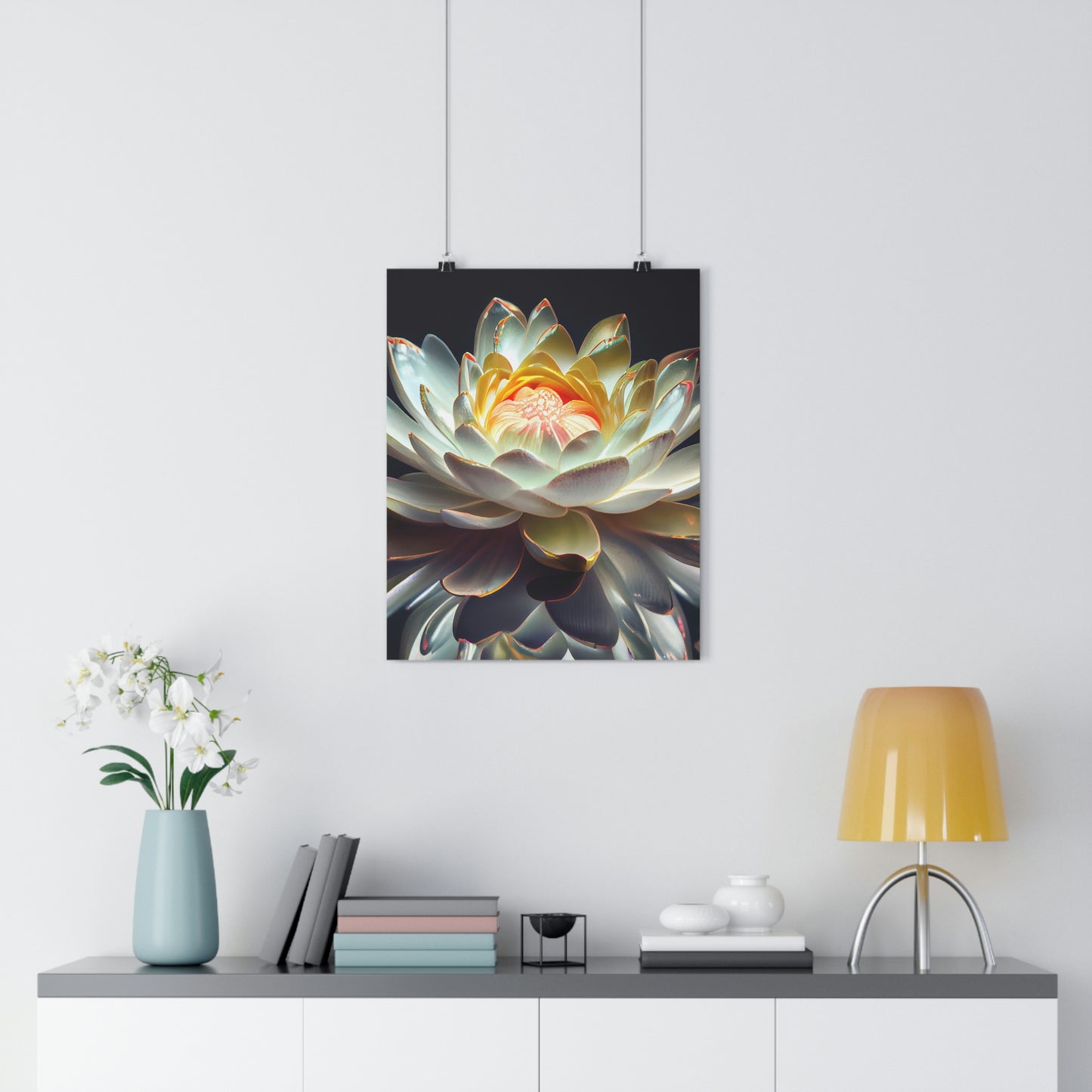 Iridescent Lotus - Giclée Art Print - Zen Home & Office Collection